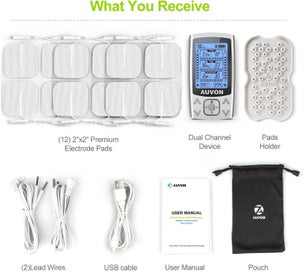 Listing 7 of 7 for AUVON 24 Modes TENS, EMS & Massage Machine Muscle Stimulator