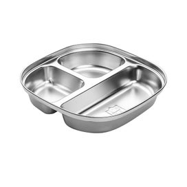 Listing 4 of 5 for KidsDivided Plate ! 304 Stainless SteelKidsPlate, Compartmentalized Dinner