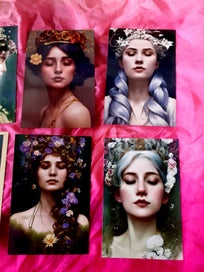 Listing 3 of 3 for Set of 10 Vintage-Style Portrait Photo Cards