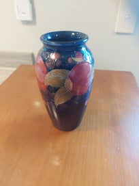 Listing 2 of 3 for Moorcroft Pottery Vase with Fruit Decoration, 18.5cm