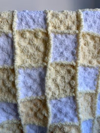 Listing 6 of 8 for Luxury Handmade Chenille Baby Blanket – Yellow & White | Newborn Gift