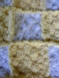 Listing 7 of 8 for Luxury Handmade Chenille Baby Blanket – Yellow & White | Newborn Gift