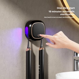 Listing 5 of 6 for Smart UV Toothbrush Sterilizer & Dryer - No Drill Wall-Mounted, Auto Saniti