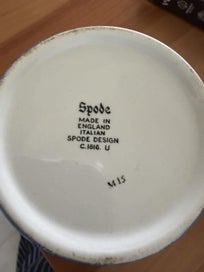 Listing 2 of 2 for Spode Ceramic Blue Italian White Plant Pot Planter storage jar