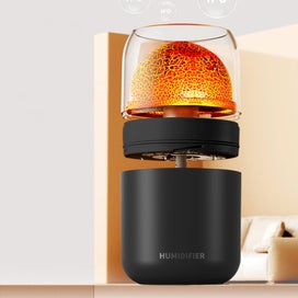 Listing 4 of 8 for Black Humidifiers for Bedroom, USB Humidifier With Colored Light Quiet Cool