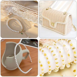 Listing 5 of 6 for Pearl Beads for Bracelets Making, Friendship Bracelet Beads Kit for DIY Cra