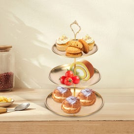 Listing 8 of 8 for Stainless Steel Tiered Cupcake Stand for Dessert Table Decoration Anti Rust
