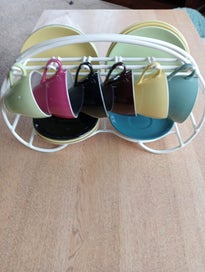 Listing 8 of 9 for Crown lynn tulip cup trios set.