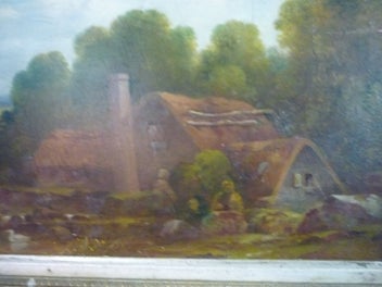 Listing 4 of 5 for ENGLISH 19TH Cent PAIR OF GILT FRAMED PAINTINGS . 1808-1887. ATTRIB THOMAS SILK