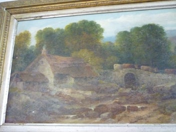 Listing 5 of 5 for ENGLISH 19TH Cent PAIR OF GILT FRAMED PAINTINGS . 1808-1887. ATTRIB THOMAS SILK