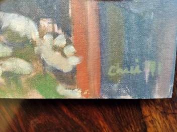 Listing 4 of 7 for Original Painting of a Seated Nude Female Figure