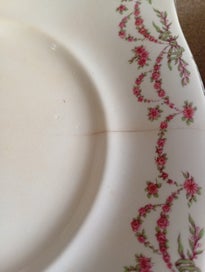 Listing 10 of 10 for Plant Tuscan China Pink Flower Plates