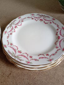 Listing 3 of 10 for Plant Tuscan China Pink Flower Plates