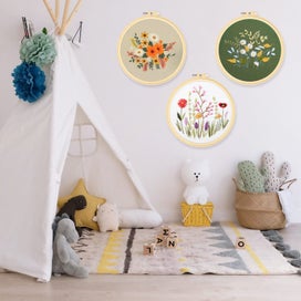 Listing 4 of 10 for 4Pcs Full Range Embroidery Starter Kit with Patterns and Instructions, Cross