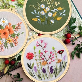 Listing 10 of 10 for 4Pcs Full Range Embroidery Starter Kit with Patterns and Instructions, Cross