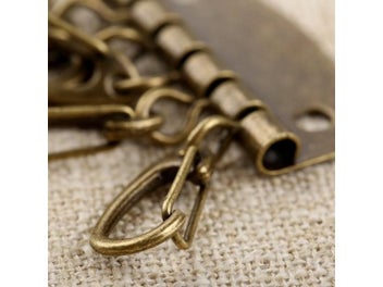 Listing 6 of 10 for 5pcs Compact Key Holder Wallet Key Row Key Chain 4-6 Hooks Handmade Leather