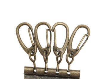Listing 8 of 10 for 5pcs Compact Key Holder Wallet Key Row Key Chain 4-6 Hooks Handmade Leather