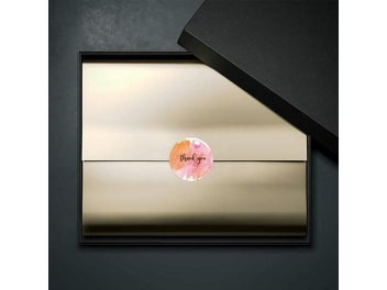 Listing 6 of 9 for 100-500 Pcs Thank You Stickers Cute Pink Gold Labels For Small Business Or