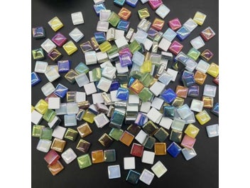 Listing 3 of 9 for 100pcs Crystal Glass Mosaic Tiles 1 Cm Square Craft Tiny Mosaic Tiles Bulk For