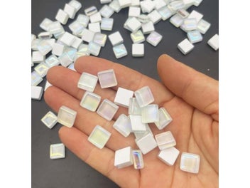 Listing 6 of 9 for 100pcs Crystal Glass Mosaic Tiles 1 Cm Square Craft Tiny Mosaic Tiles Bulk For