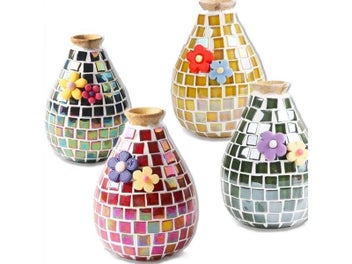 Listing 7 of 9 for 100pcs Crystal Glass Mosaic Tiles 1 Cm Square Craft Tiny Mosaic Tiles Bulk For