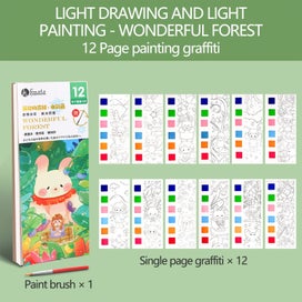 Listing 4 of 9 for Gouache Graffiti Picture Book Light Color Filling Picture Book Graffiti Pocke