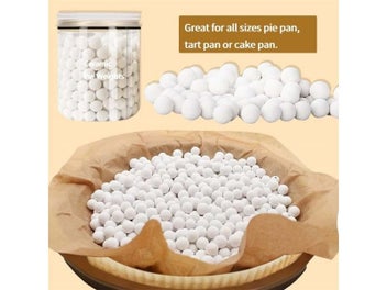 Listing 4 of 10 for 0.85mm Reusable Baking Beans Ceramic Pie Crust Weights For Cream Meringue