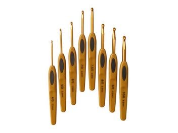 Listing 3 of 9 for DIY 8Pcs Crochet Hooks Set Practical 2mm-6.0mm Yarn Knitting Needles Set DIY