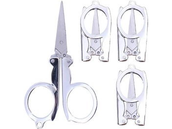 Listing 3 of 10 for 1Pc Foldable Small Scissors Portable Mini Travel Scissor Stainless Steel
