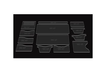 Listing 4 of 9 for 13Pcs New Clear Acrylic Wallet Pattern Stencil Template Set Leather Craft DIY