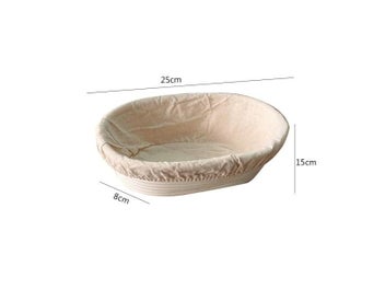 Listing 1 of 10 for Oval Banneton Brotform Baking Supplies Bread Fermentation Baskets Portable