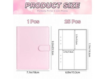 Listing 4 of 10 for A5 Kpop Photocard Binder With 25 Pages 4-Pocket Card Collector Album With 200