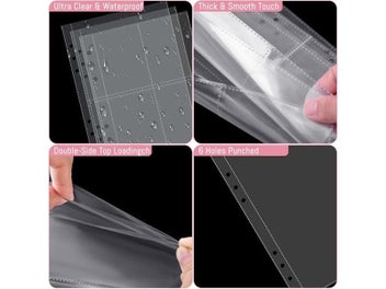 Listing 8 of 10 for A5 Kpop Photocard Binder With 25 Pages 4-Pocket Card Collector Album With 200