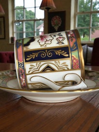 Listing 5 of 5 for Royal Crown Derby Chelsea Garden Coffee Cups & Saucers -set of TWO