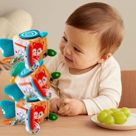 Listing 2 of 7 for Baby Montessori Sensory Toys for 0-6 6-12 Months, Food Grade Teething Toys fo
