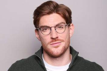 Listing 4 of 6 for Full Rim Oval Silver SmartBuy Collection Tinnkii Asian Fit 793A 47 Fashion