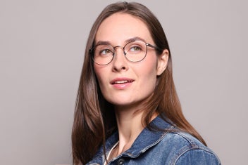 Listing 5 of 6 for Full Rim Oval Silver SmartBuy Collection Tinnkii Asian Fit 793A 47 Fashion