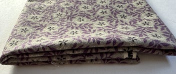 Listing 2 of 3 for LILAC & TAUPE FLORAL PRINTED COTTON FABRIC