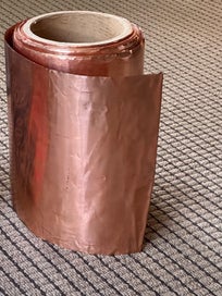 Listing 2 of 2 for Rolled Copper Sheet 300mm Wide – Approx 25kg – Thin, Flexible – New (Stored)