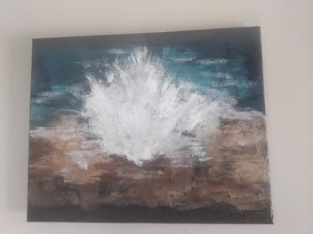 Listing 4 of 6 for Blowhole on the coast by kiwi artist