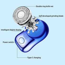 Listing 8 of 9 for Electric Shaver For Men Pocket Size Mini Portable Shaver Wet And Dry Mens Sha