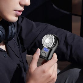 Listing 6 of 9 for Electric Shaver For Men Pocket Size Mini Portable Shaver Wet And Dry Mens Sha