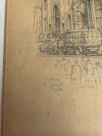 Listing 5 of 6 for Sydney R Jones 1956 sketches of Lloyds of London