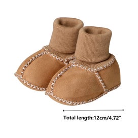 Listing 7 of 8 for Children's Walking Shoes Soft Sole Winter 0-1 Years Old Warm Breathable Imita