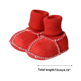 Listing 8 of 8 for Children's Walking Shoes Soft Sole Winter 0-1 Years Old Warm Breathable Imita