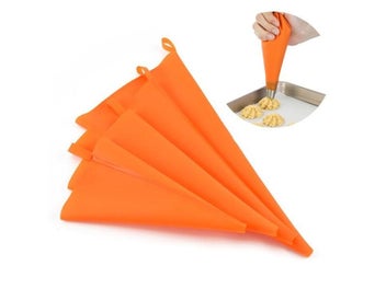 Listing 6 of 10 for Reusable DIY Silicone Icing Piping Pastry Bags Cream Bag Cupcake Decorating