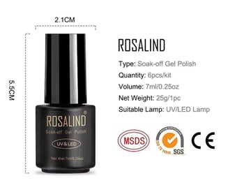 Listing 9 of 13 for 6pcs Gel Nail Polish Manicure Set UV Soak Off Nail Art Kit