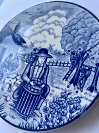 Listing 2 of 7 for Royal Delft Porcelain Wall Plate “Autumn”