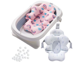 Listing 4 of 10 for Baby Shower Bath Tub Pad Non-Slip Bathtub Mat Newborn Safe Security Bath