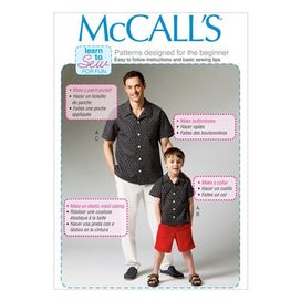 Listing 1 of 2 for McCalls Pattern 6972 Men's/Boys' Shirt Shorts and Pants SML-MED-LRG-XLG